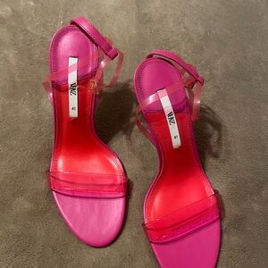Zara Women's Vibrant Pink Heels